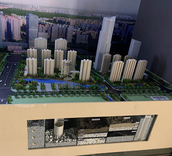 红河县建筑模型